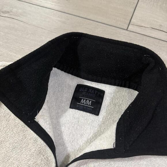 Old Navy Y2K Classic Fleece Quarter Zip Pullover Black Trim Size M Vintage Skate - Picture 3 of 8